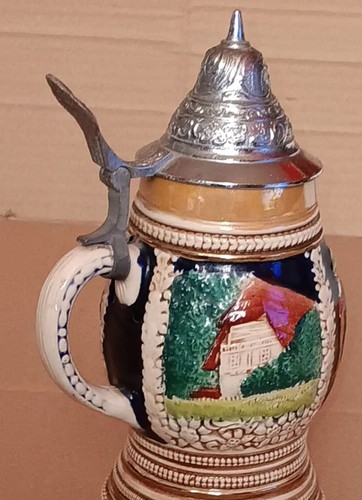 German beer stein ceramic - german,