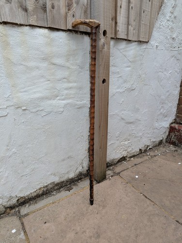 Vintage hand carved rustic - hand,