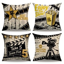 Vintage Cinema Pillow Covers
