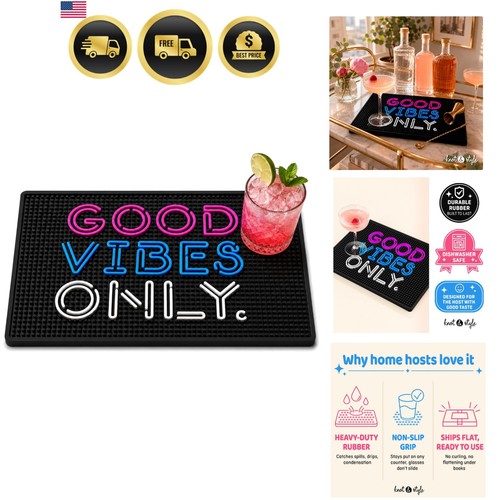 Good vibes only bar mat - good,
