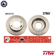 2x BRAKE DISC DF4172 FOR KIA