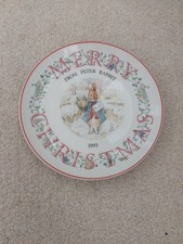 Wedgewood Peter Rabbit Christmas 1993 Plate Limited Edition