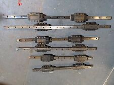 6x34mm Heavy Duty Linear Rail & 12x Carriages (3 Pairs) L: 83cm / 101cm / 123cm 