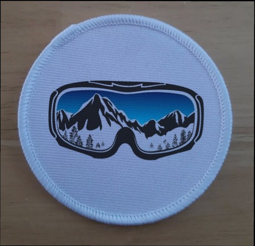 Ski skiing iron sew - iron, on