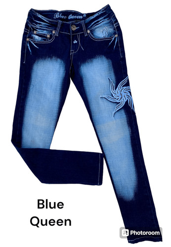 Y2k vintage blue - blue, 3/4