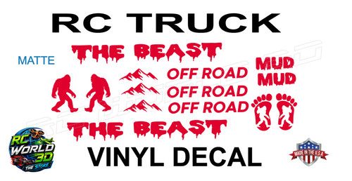 The beast truck vinyl decal - the,