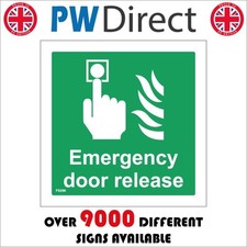 SIGN Emergency Door Release