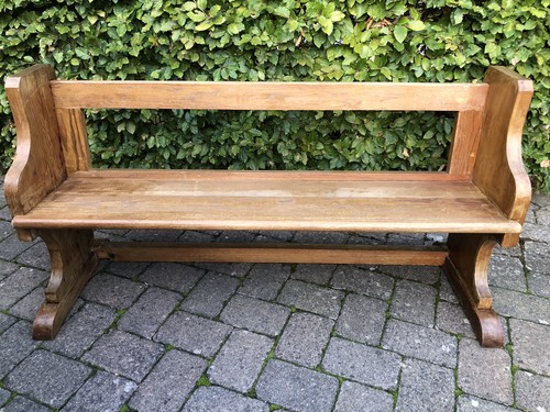 5ft old church pew - old,