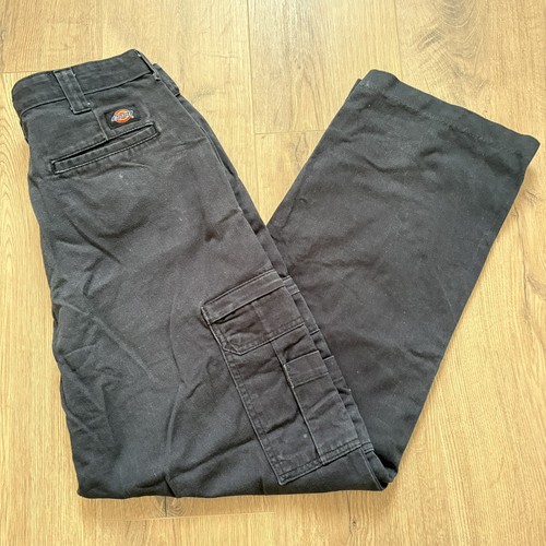 Dickies black cargo trousers - black,