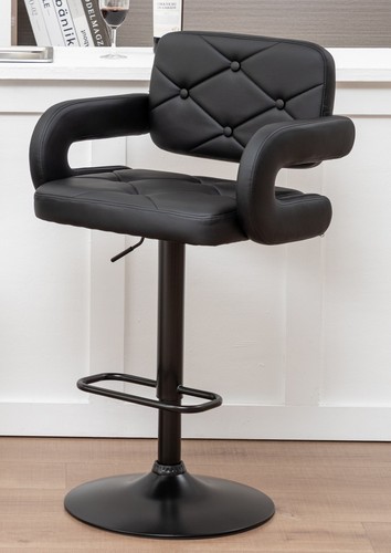 Plush large black bar - bar, stool