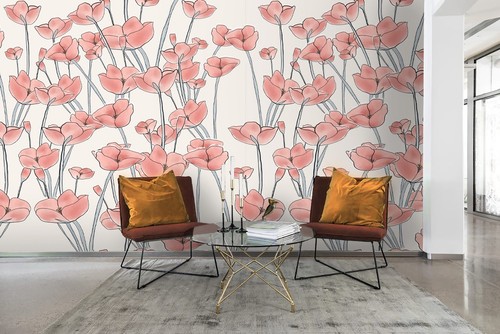 Hand drawn poppy - hand,
