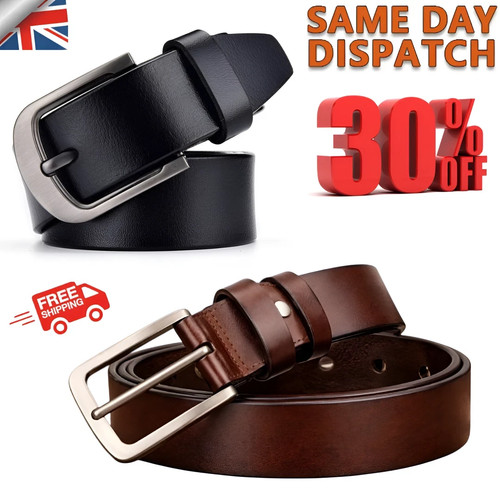Mens genuine leather belt - mens,