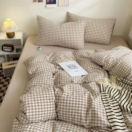 Gingham duvet cover double - gingham,