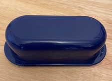 Deep blue Tupperware butter