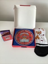 Platinum Jubilee Plate Queen Elizabeth II & Pair of Corgi Dog Socks