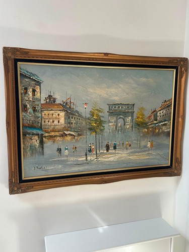 Burnett vintage paris oil - vintage, paris,