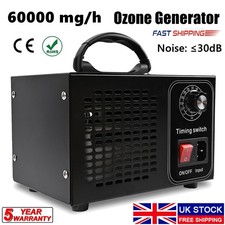 60000 Mg/h 140W Ozone Generator Industrial O3 Air Purifier Deodorizer Sterilizer