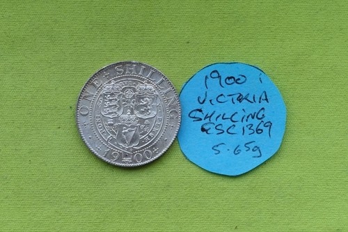 1900 silver shilling coin - silver,