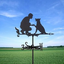 Metal Weather Vane Dog
