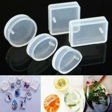 5PCS Silicone Mould Mold for Resin Round Necklace Jewelry Pendant Making DIY Kit