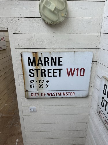 London enamel street sign - enamel,