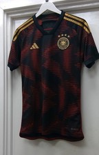 PRE OWNED ADIDAS GERMANY 2022 AWAY FOOTBALL SHIRT SIZE M CG H74