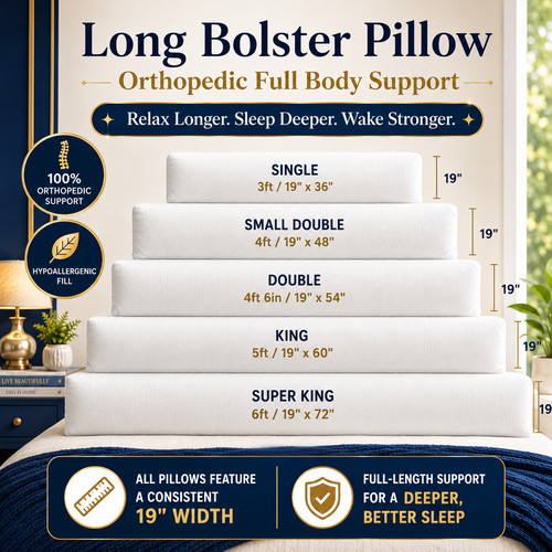 Bolster pillows hollowfiber - pillows,