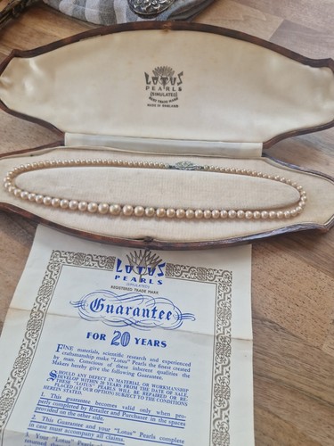 Lotus simulated pearls boxed - lotus,