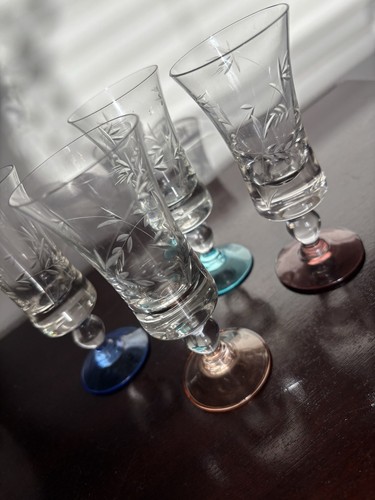 Vintage glasses coloured - vintage,