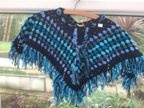 Handmade crochet child - crochet, poncho
