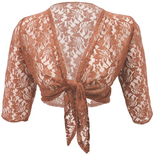 Lace mesh bolero - mesh,