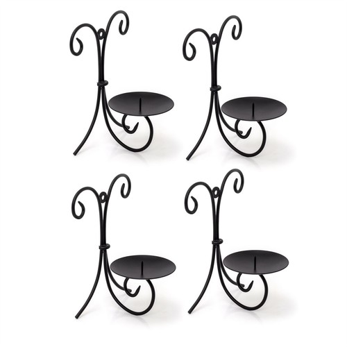 Set black metal scroll - set, wall