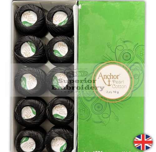 Black anchor pearl cotton - 10,