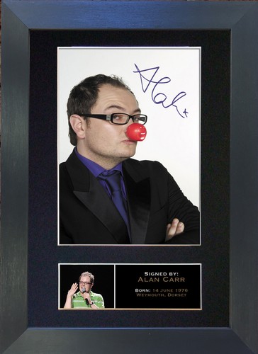 Alan carr signed - signed, mounted