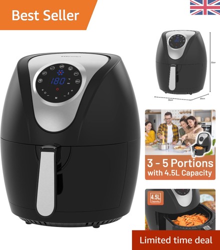 Powerful black air fryer - powerful,