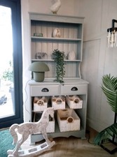 English antique pine dresser base, satin finsh. Ref 10166