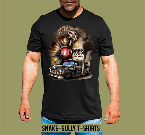 Rat rods junk yard - junk, t-shirt
