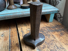 Antique Vintage Leather Working Hole Punch / Stamp Cast Iron Metal Hand Tool   A