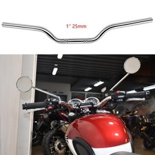 For Triumph Bonneville T100 T120 900 900cc 1200 Drag Bar Handlebar 1" Chrome UK