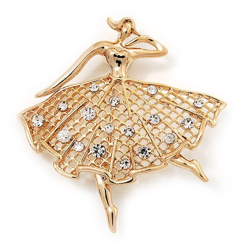 Diamante dancing ballerina - diamante, 'dancing
