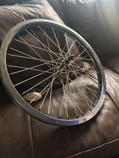 Chrome bmx front wheel old - ,