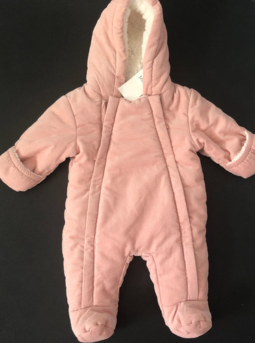 Baby girls peachy pink padded - girls,