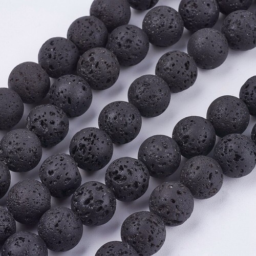 Black lava beads rock - lava,