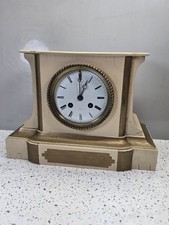 Antique Cream Painted Vincenti French Striking Mantel clock 