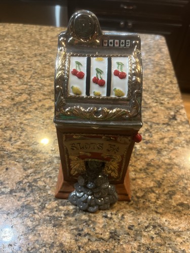Vintage slot machine - vintage, ceramic