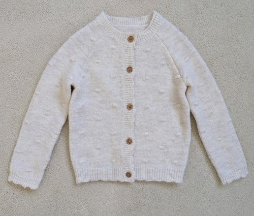 Girls cream cardigan years - girls, 3-4