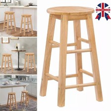 Wooden Folding Bar Stool Bamboo Kitchen Counter Height Stools Dining Chair 60CM