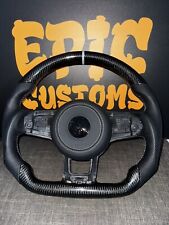 Real Carbon Fiber Steering Wheel For VW Golf MK7/MK7.5 Polo 6c R R-Line GTI Grey