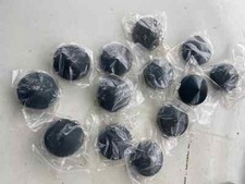 14 x metal round pyramid weld on steel post caps 76mm ID / 79mm OD grey for 3"