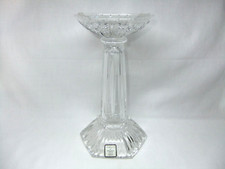 Waterford Candlestick Candle Holder Vase Marquis Cut Crystal Glass Pillar Label